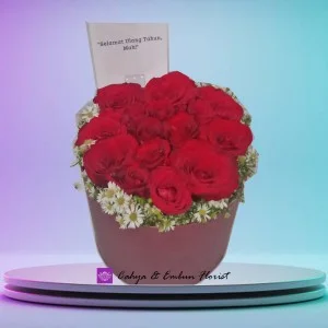 Bunga Box Mawar Merah #133119