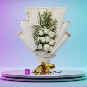 Hand Bouquet Mawar Putih #144843