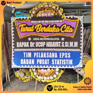 Bunga Papan Duka Cita 2x1.5m Model BP-003