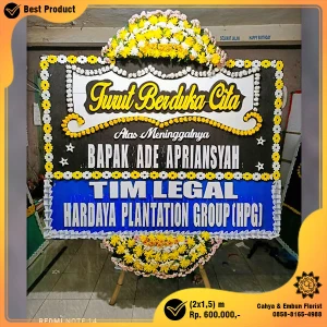 Bunga Papan Duka Cita 2x1.5m Model BP-029