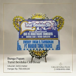 Bunga Papan Duka Cita 2x1.5m Model BP-1781516212184