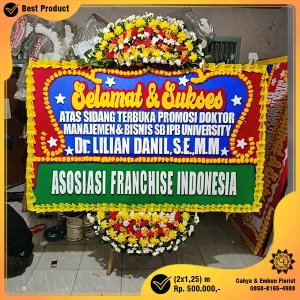 Bunga Papan Selamat & Sukses 2x1.25m Model BP-016
