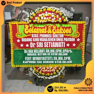 Bunga Papan Selamat & Sukses 2x1.25m Model BP-021