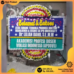 Bunga Papan Selamat & Sukses 2x1.25m Model BP-028