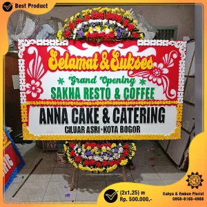 Bunga Papan Selamat & Sukses 2x1.25m Model BP-052