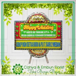 Bunga Papan Wedding 008