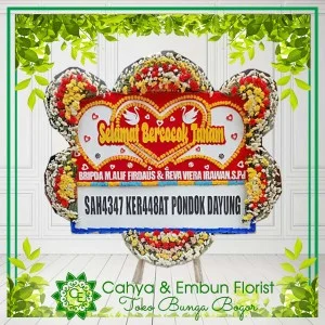 Bunga Papan Wedding 018