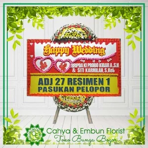 Bunga Papan Wedding 003