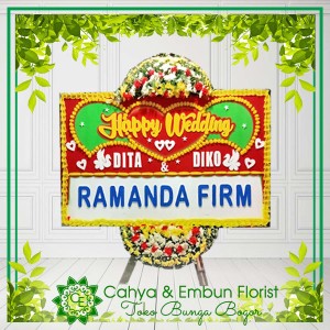 Bunga Papan Wedding 001