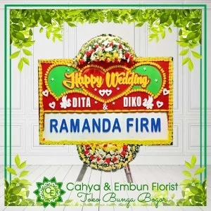 Bunga Papan Wedding 001
