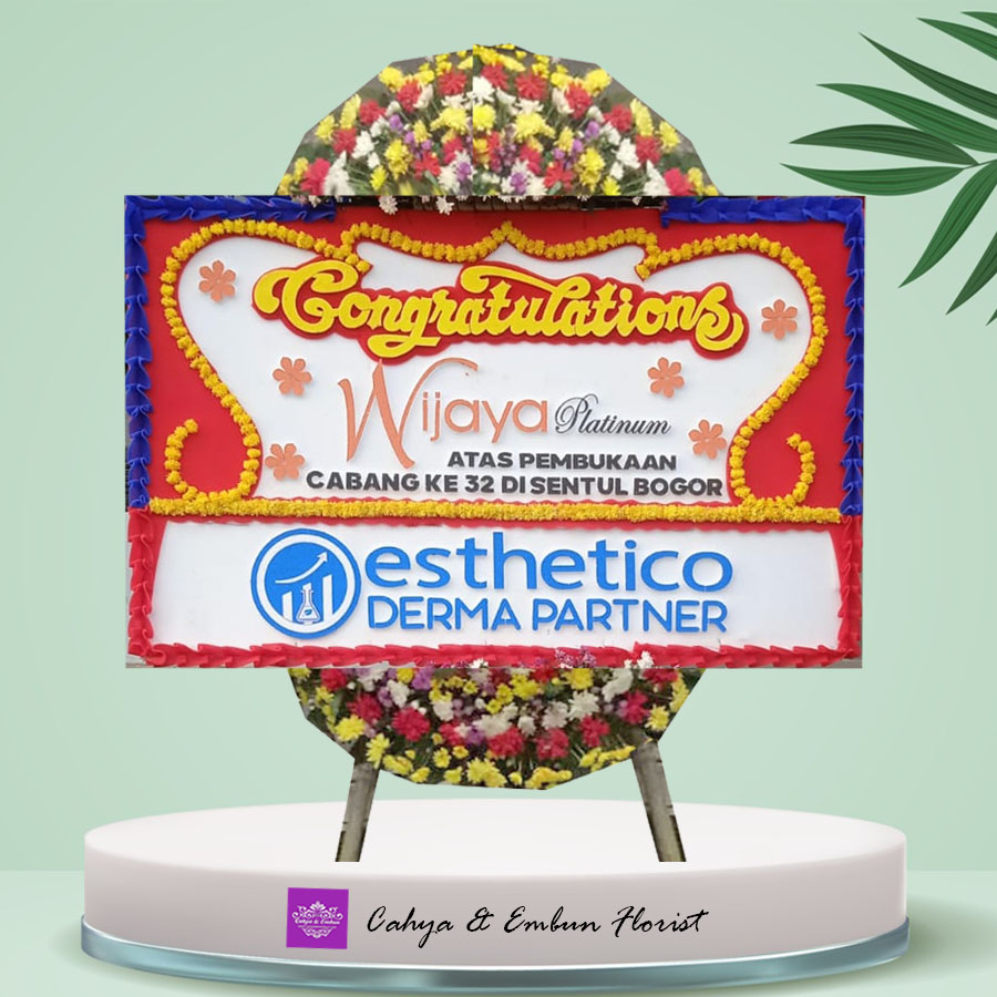 Papan Bunga Congrats 012, Cahya & Embun Florist, Toko Bunga Bogor