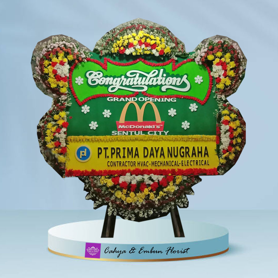 Papan Bunga Congrats 003, Cahya & Embun Florist, Toko Bunga Bogor