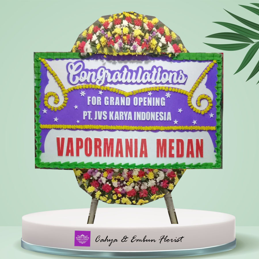 Papan Bunga Congrats 008, Cahya & Embun Florist, Toko Bunga Bogor