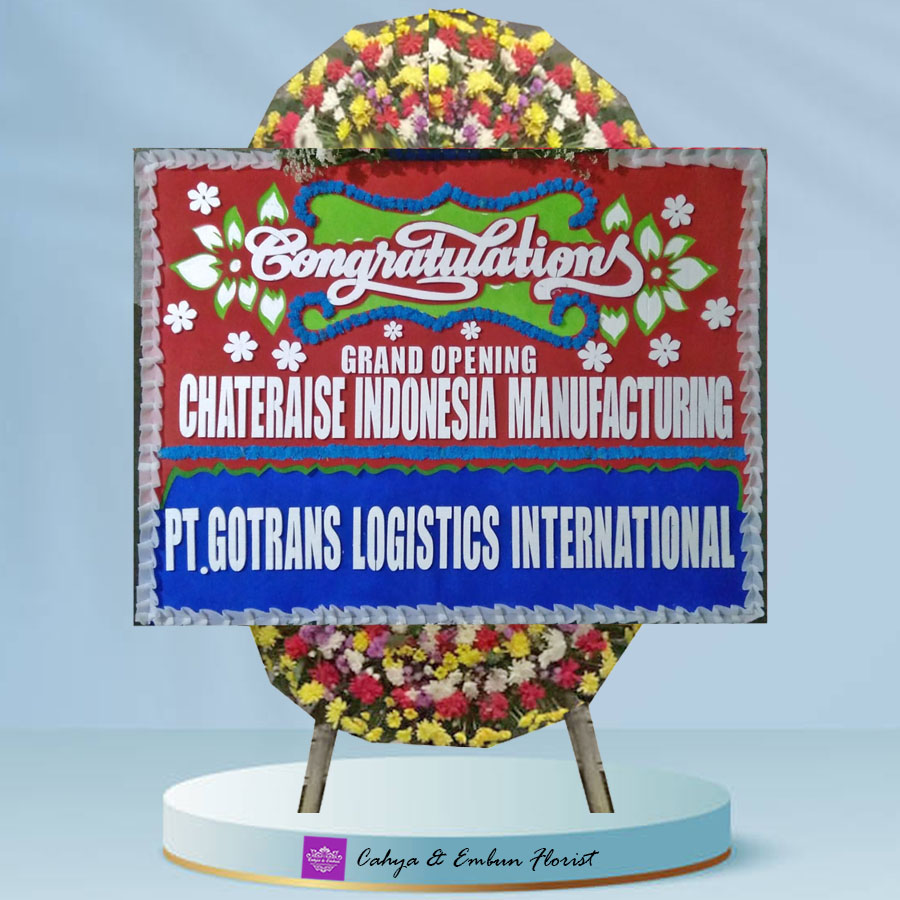 Papan Bunga Congrats 005, Cahya & Embun Florist, Toko Bunga Bogor