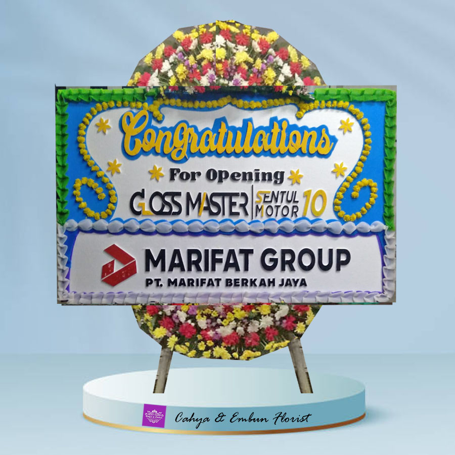 Papan Bunga Congrats 015, Cahya & Embun Florist, Toko Bunga Bogor