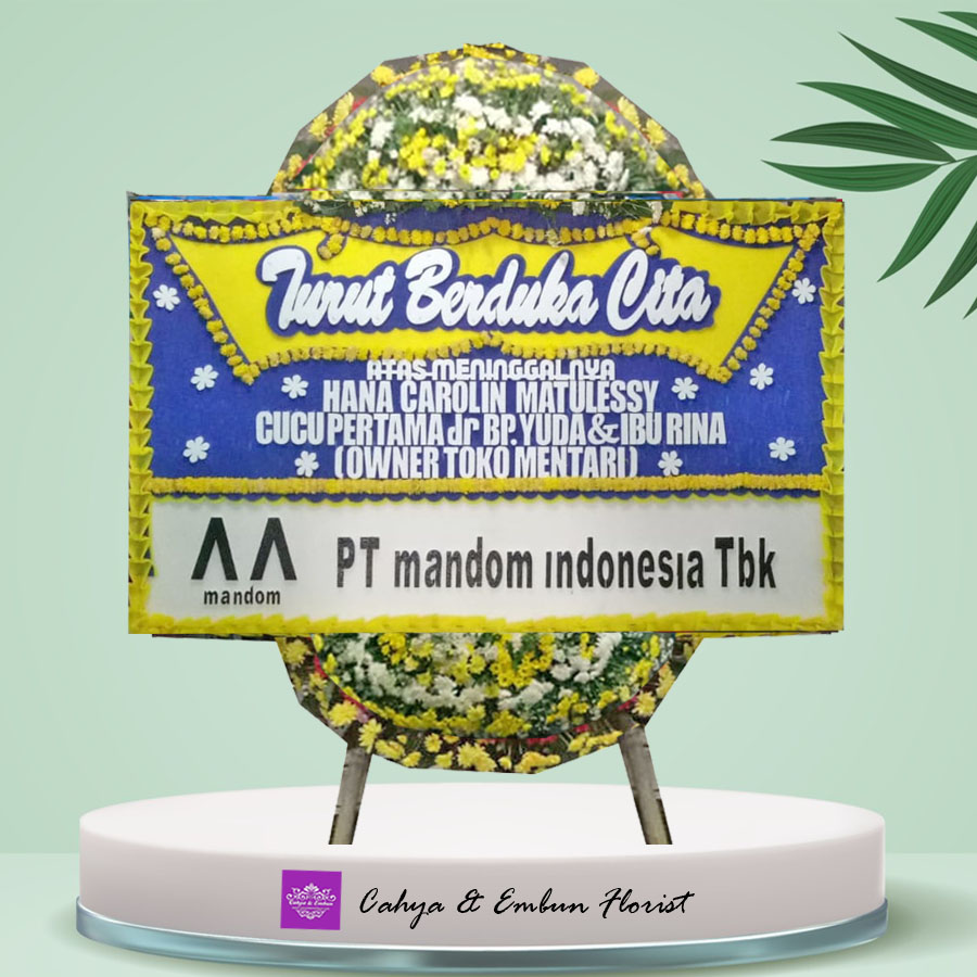 Papan Bunga Duka Cita 012, Cahya & Embun Florist, Toko Bunga Bogor