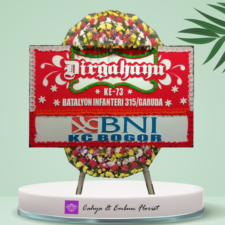 Papan Bunga Anniversary 007, Cahya & Embun Florist, Toko Bunga Bogor