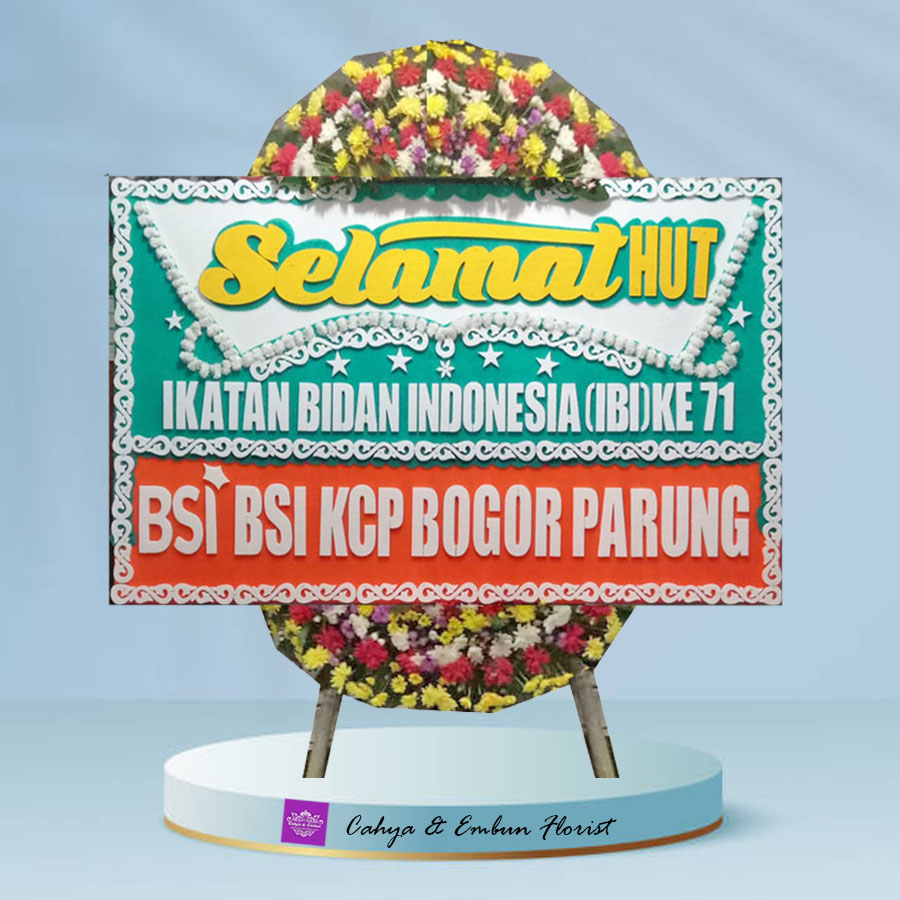 Papan Bunga Anniversary 003, Cahya & Embun Florist, Toko Bunga Bogor