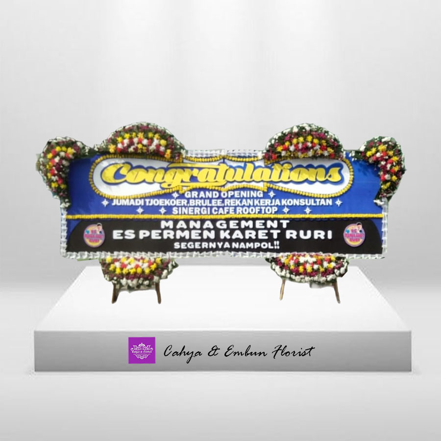 Papan Bunga Congrats 001, Cahya & Embun Florist, Toko Bunga Bogor
