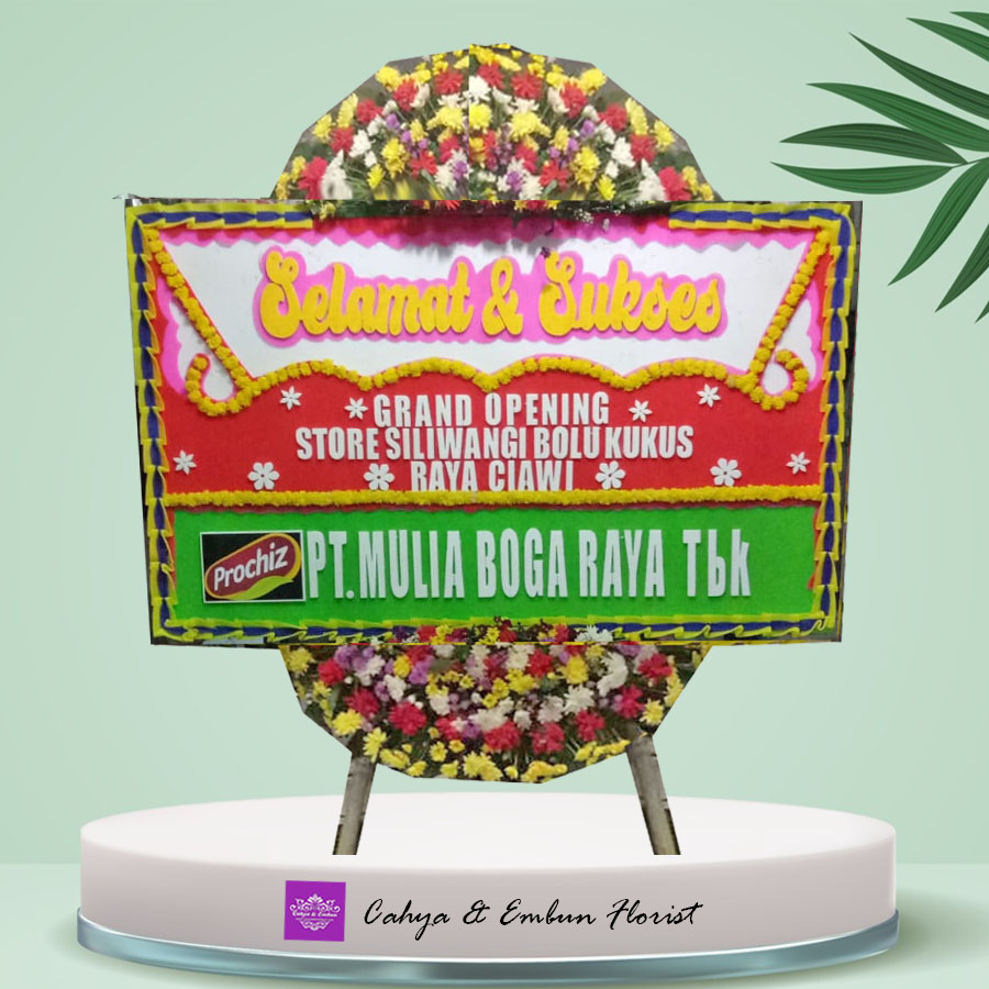 Papan Bunga Selamat & Sukses 017, Cahya & Embun Florist, Toko Bunga Bogor