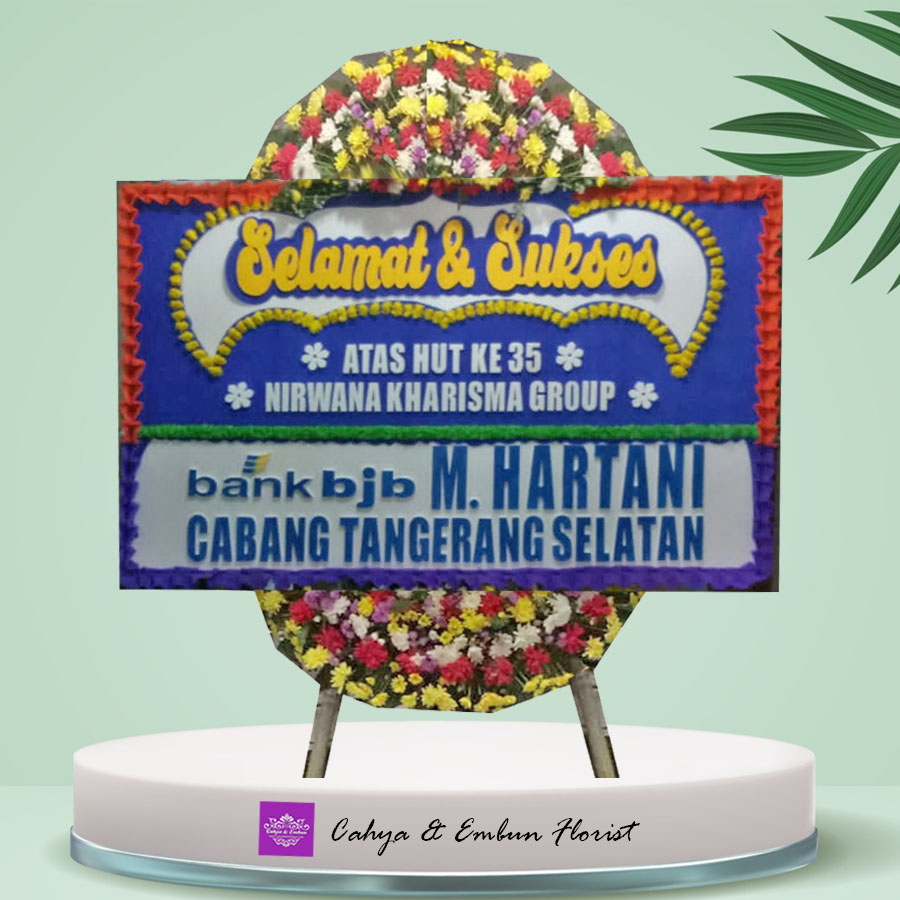 Papan Bunga Selamat & Sukses 015, Cahya & Embun Florist, Toko Bunga Bogor
